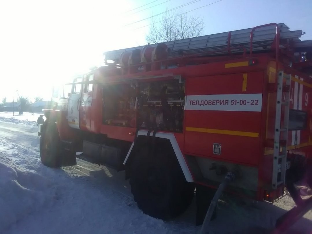 Пожар в д. Иванино Курчатовского района
